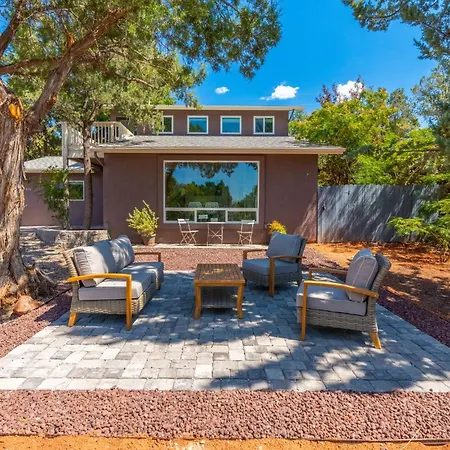 Amethyst Retreat. Back Yard With Hot Tub & Views! Villa Sedona Exterior photo